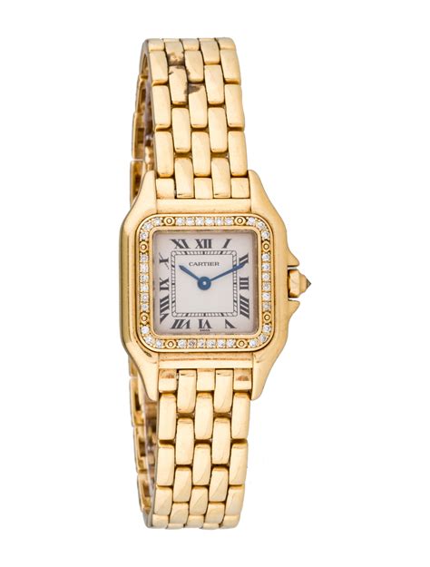 cartier panthère watch for sale|cartier panthere diamond bezel.